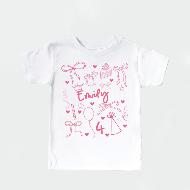 Personalized Girl Birthday Cozy T-Shirt| Cloth1468