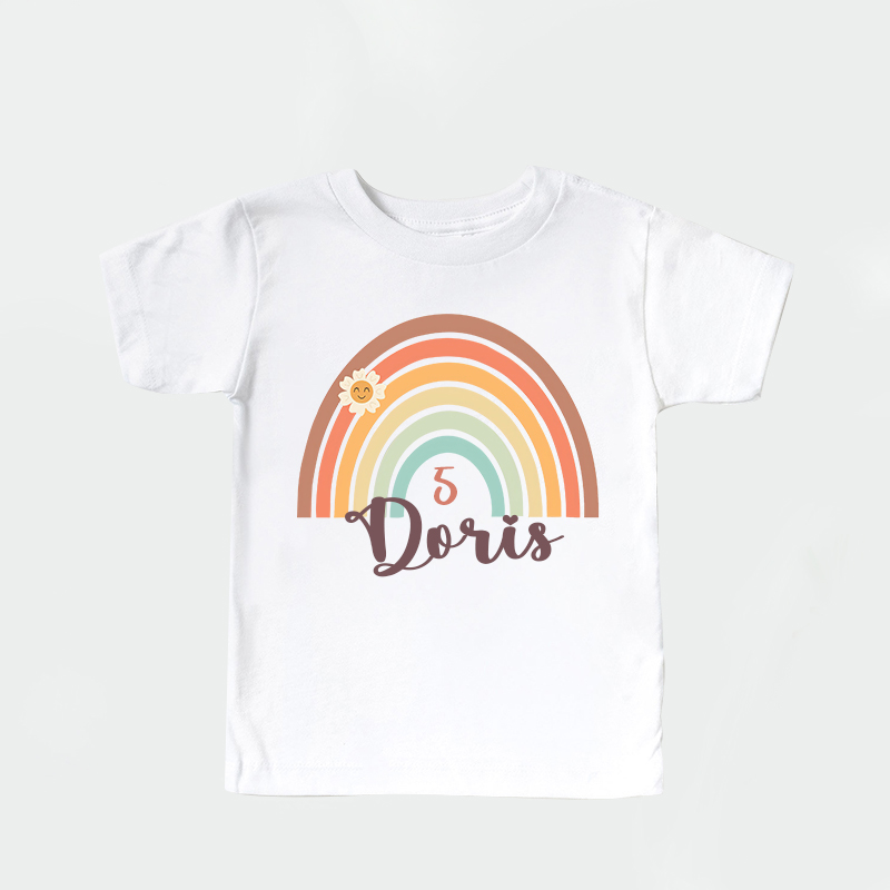 Personalized Girl Colorful Birthday T-Shirt| Cloth1472