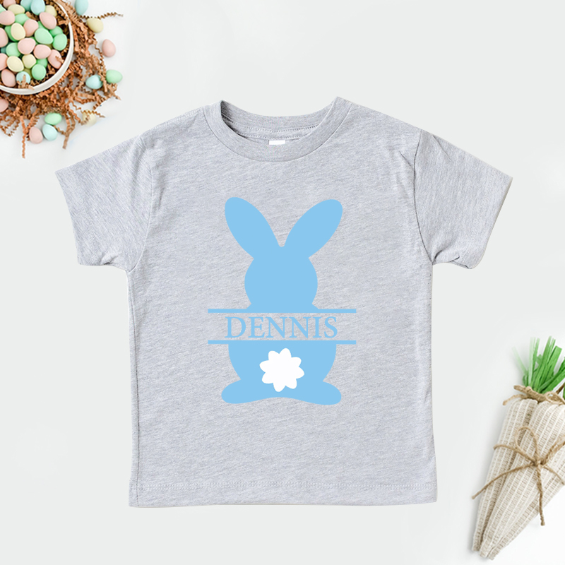 Personalized Kids Bunny Summer T-Shirt| Cloth1410
