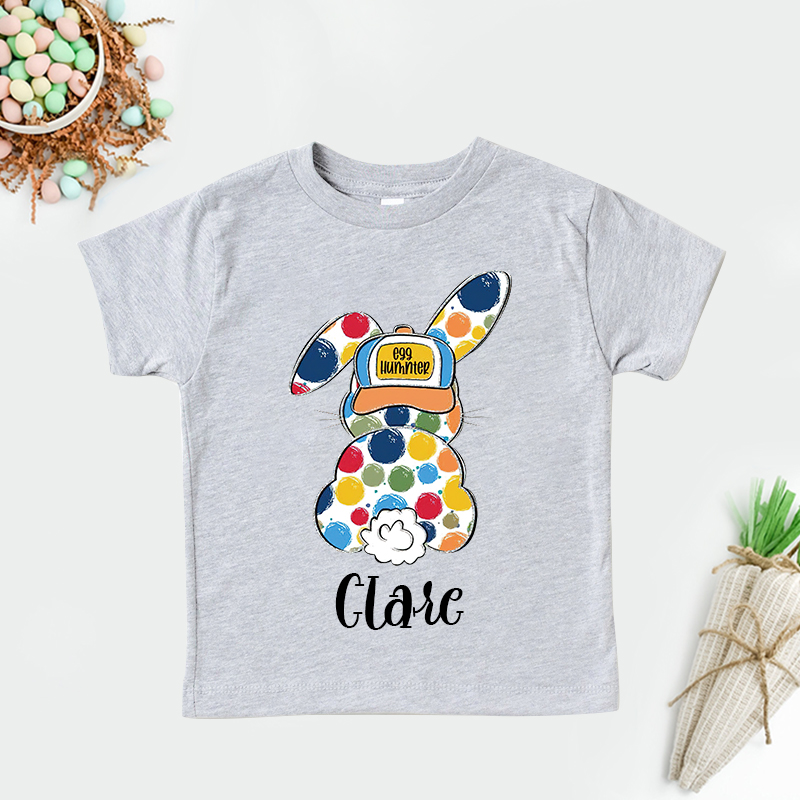 Personalized Kids Bunny Summer T-Shirt| Cloth1414