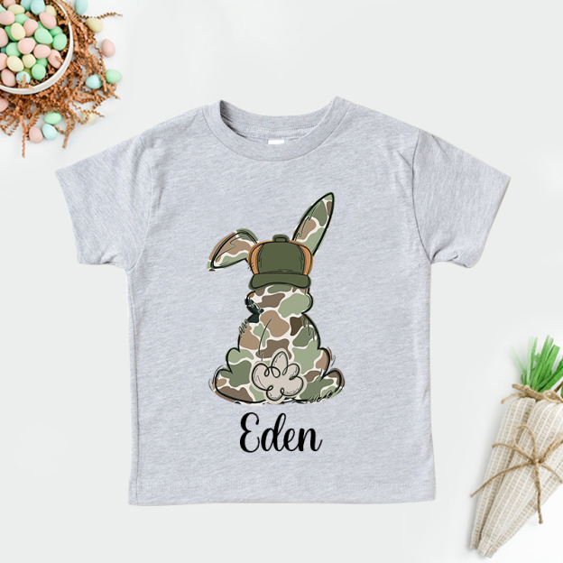 Personalized Kids Bunny Summer T-Shirt| Cloth1416