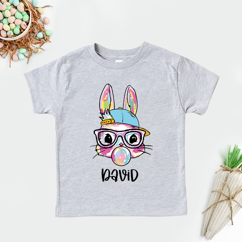 Personalized Kid Bunny Summer T-Shirt| Cloth1430