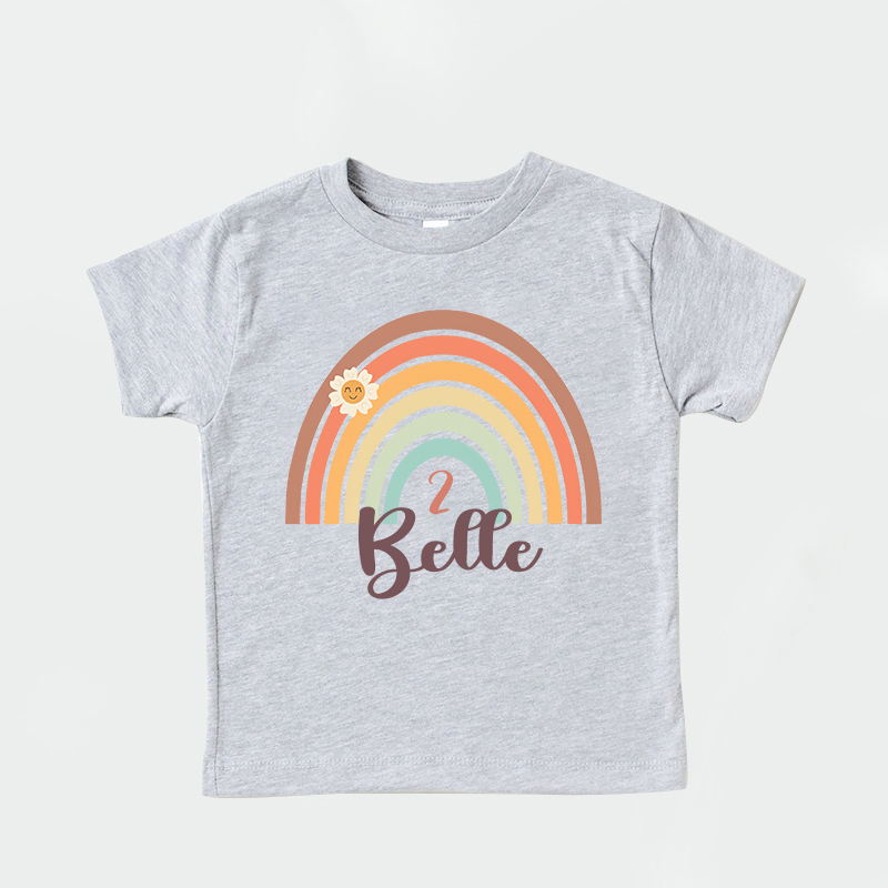 Personalized Girl Colorful Birthday T-Shirt| Cloth1472