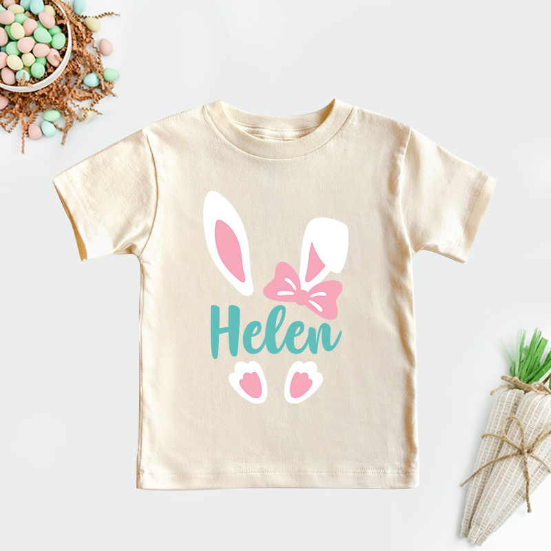 Personalized Kids Bunny Summer T-Shirt| Cloth1412