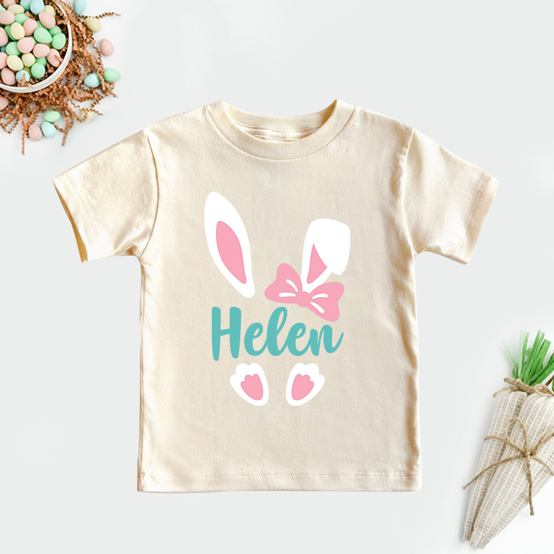 Personalized Kids Bunny Summer T-Shirt| Cloth1412