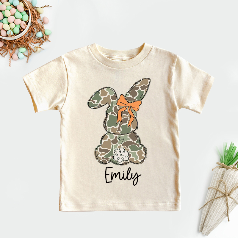Personalized Kids Bunny Summer T-Shirt| Cloth1415