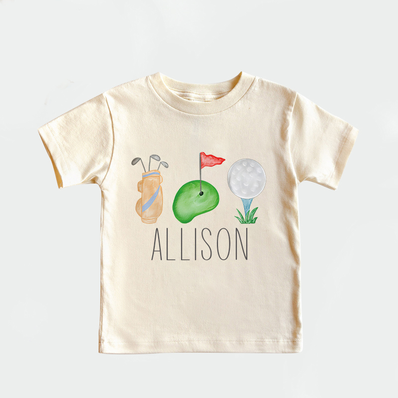 Personalized Kid Future Golfer Name T-Shirt| Cloth1433