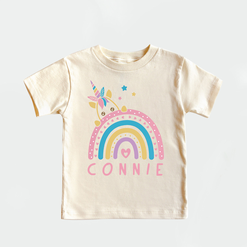 Personalized Girl Unicorn Birthday Party T-Shirt| Cloth1434