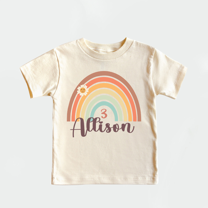 Personalized Girl Colorful Birthday T-Shirt| Cloth1472