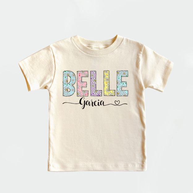 Personalized Girl Colorful Daisy Birthday T-Shirt| Cloth1474
