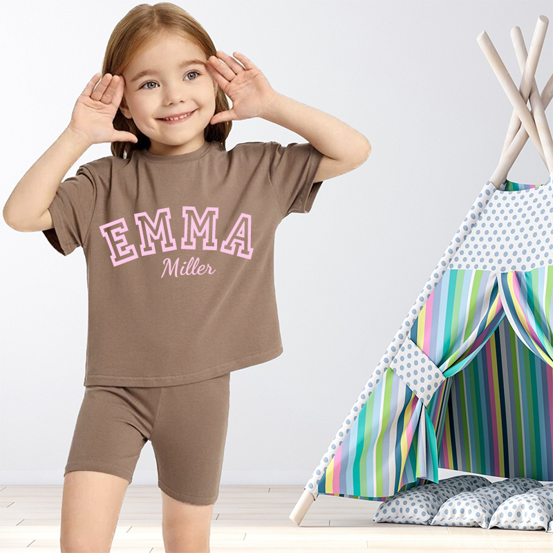 Personalized Kids Name Toddler shorts Set| Cloth151