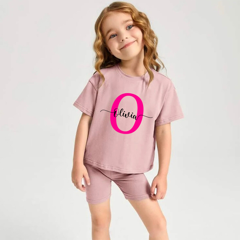 Personalized Kids Initials & Name Toddler Set | Cloth136