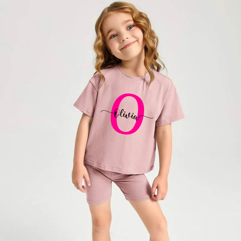 Personalized Kids Initials & Name Toddler Set | Cloth136