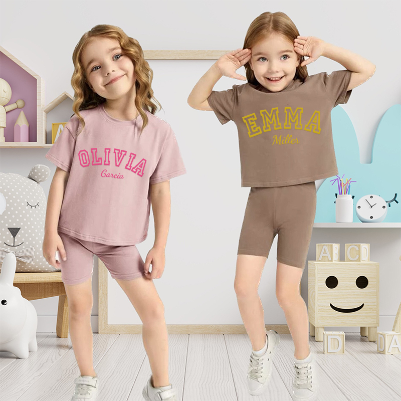 Personalized Kids Name Toddler shorts Set| Cloth150