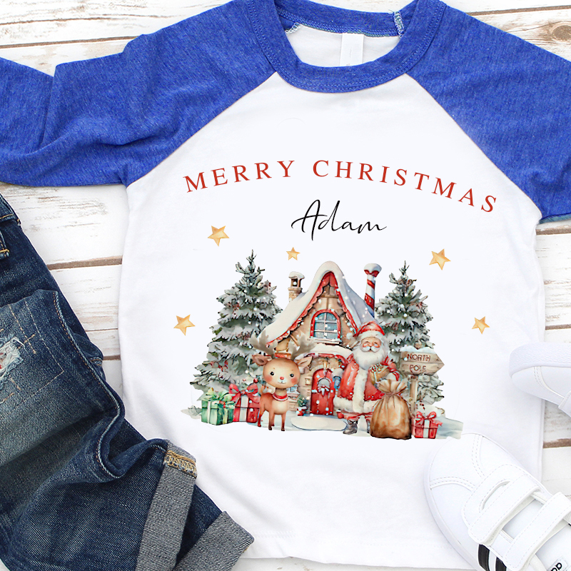 Personalized Kids Christmas Shirt| Cloth12417