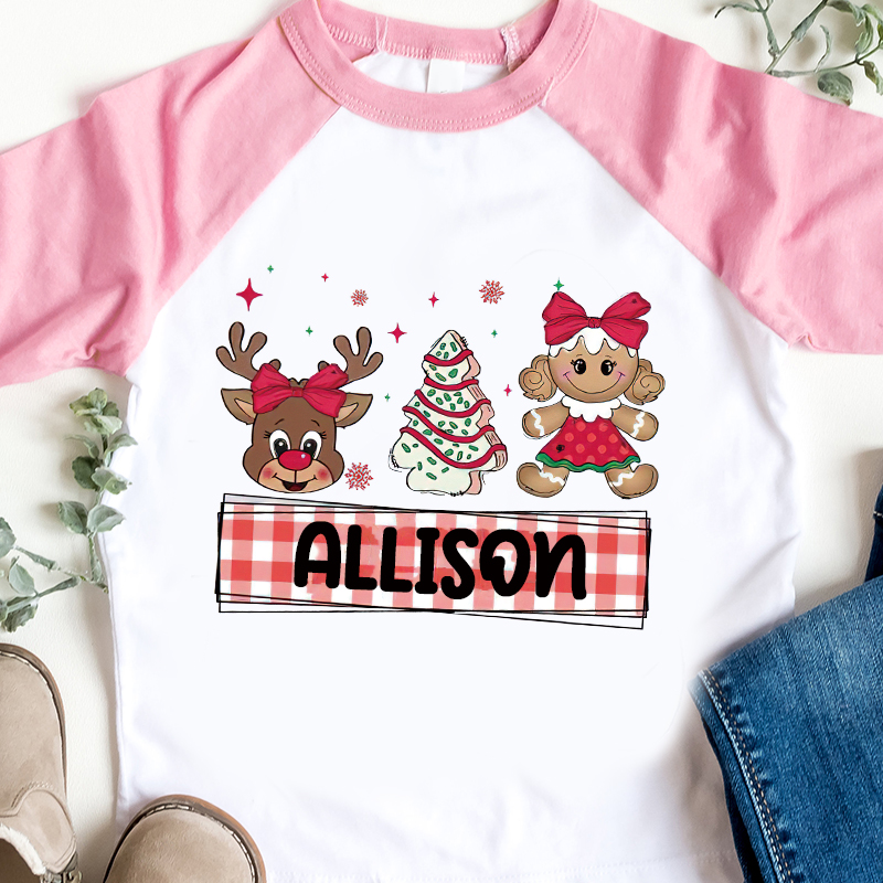 Personalized Kids Christmas Shirt| Cloth12418
