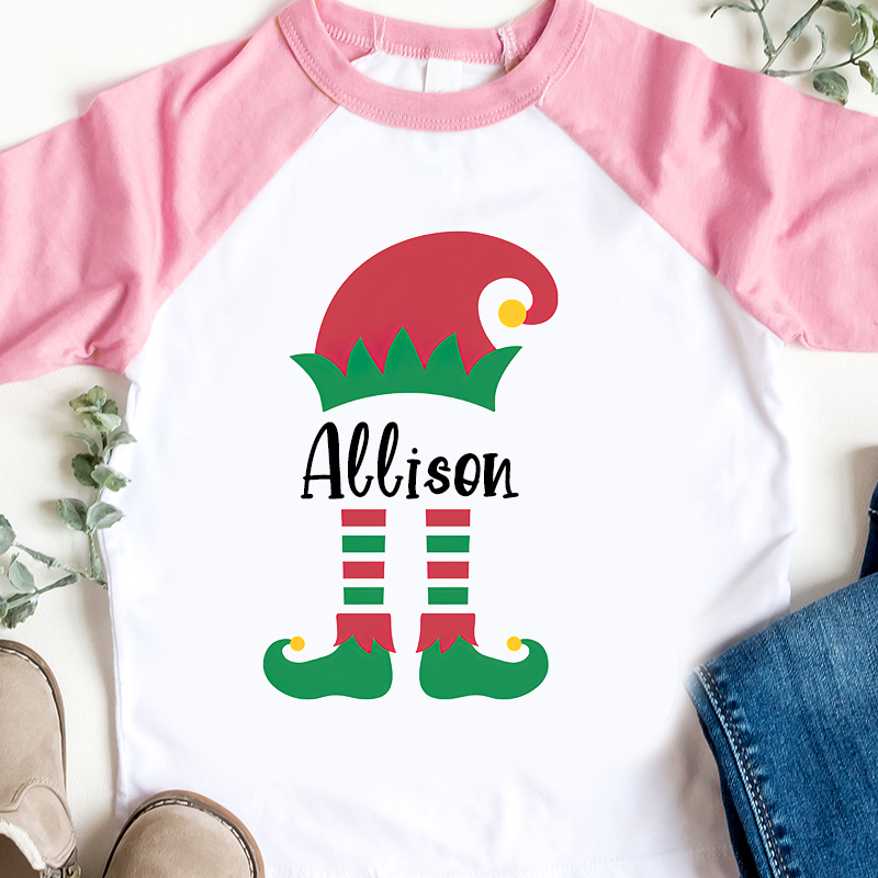 Personalized Kids Name Christmas Long Sleeves Shirt| Cloth12413