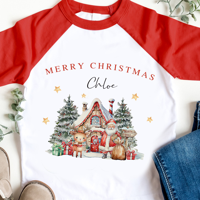 Personalized Kids Christmas Shirt| Cloth12417