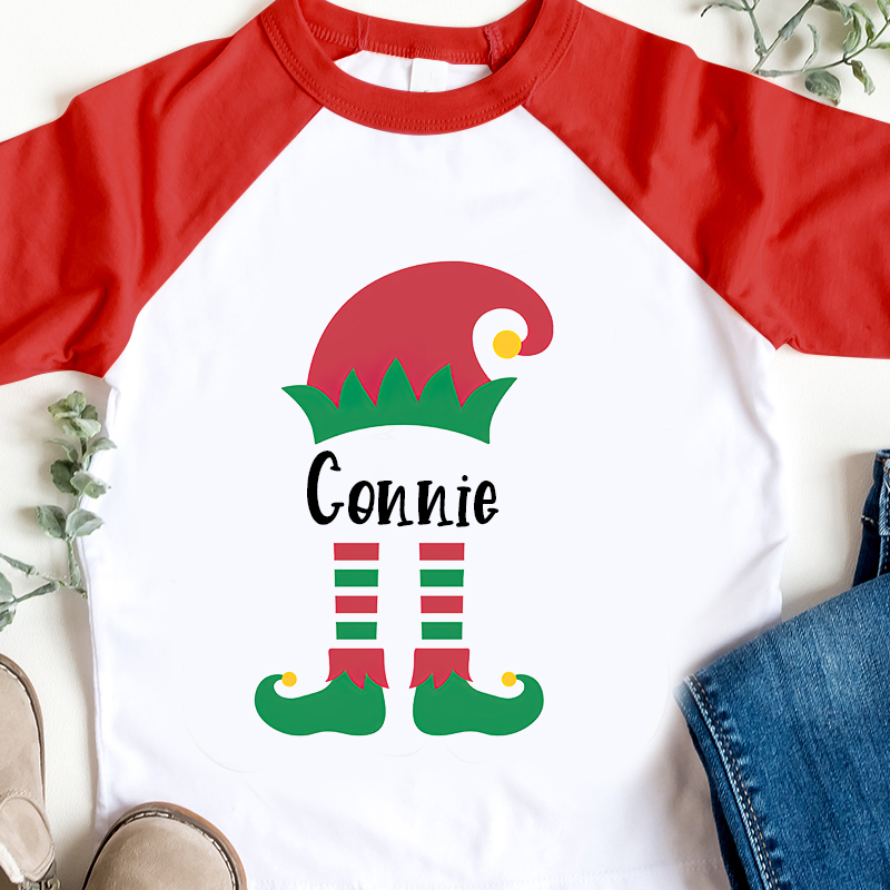 Personalized Kids Name Christmas Long Sleeves Shirt| Cloth12413
