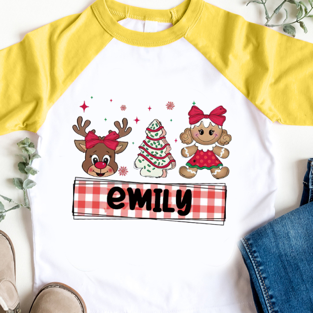 Personalized Kids Christmas Shirt| Cloth12418