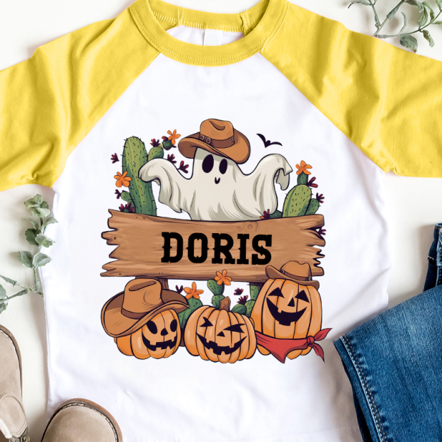 Personalized Kids Halloween Long Sleeves Shirt| Cloth12457