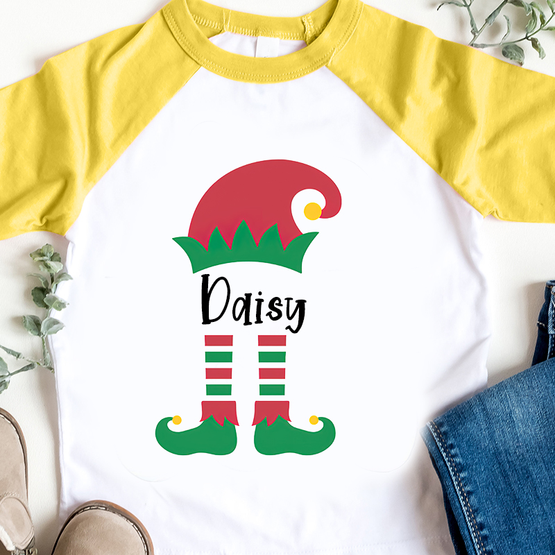 Personalized Kids Name Christmas Long Sleeves Shirt| Cloth12413