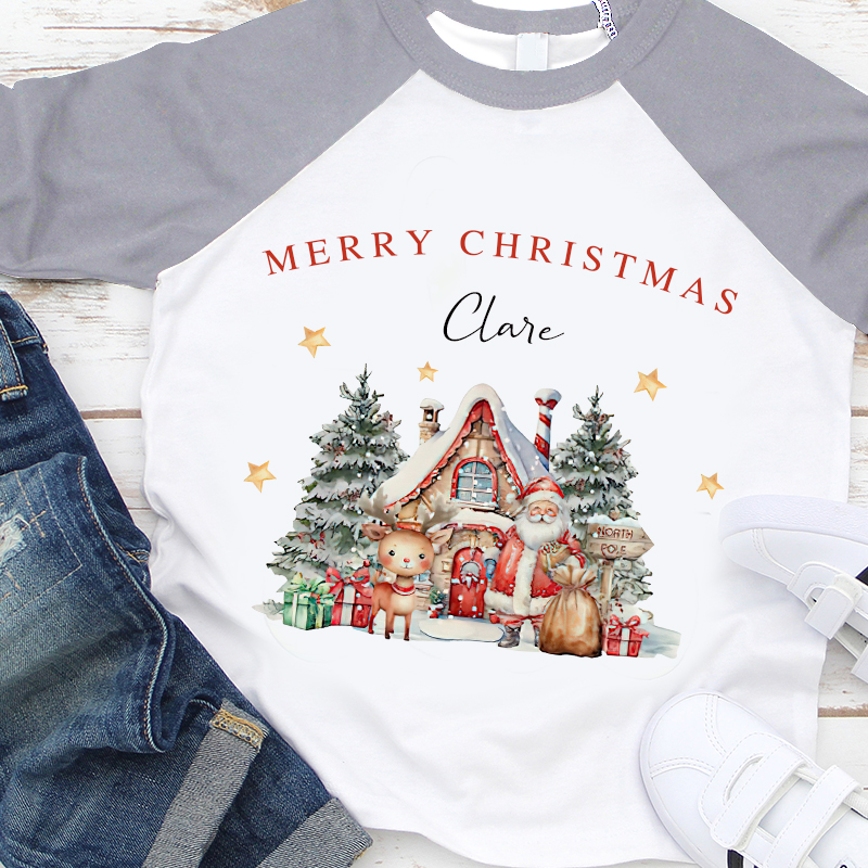 Personalized Kids Christmas Shirt| Cloth12417