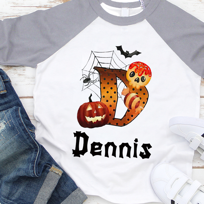 Personalized Kids Halloween Long Sleeves Shirt| Cloth12456