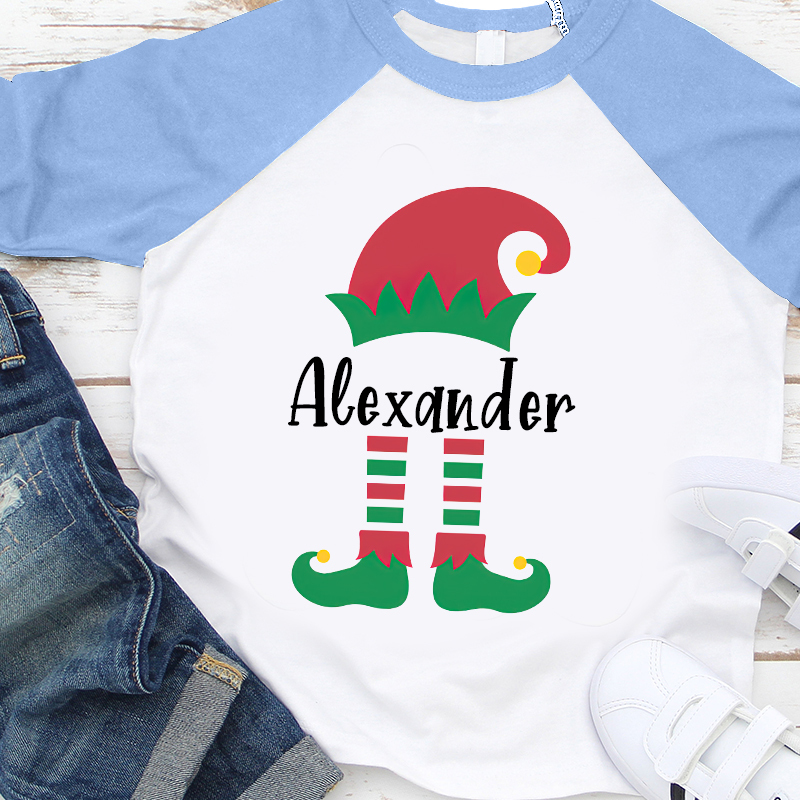 Personalized Kids Name Christmas Long Sleeves Shirt| Cloth12413