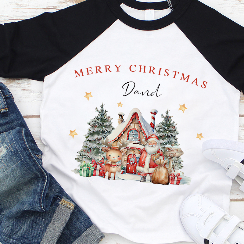 Personalized Kids Christmas Shirt| Cloth12417