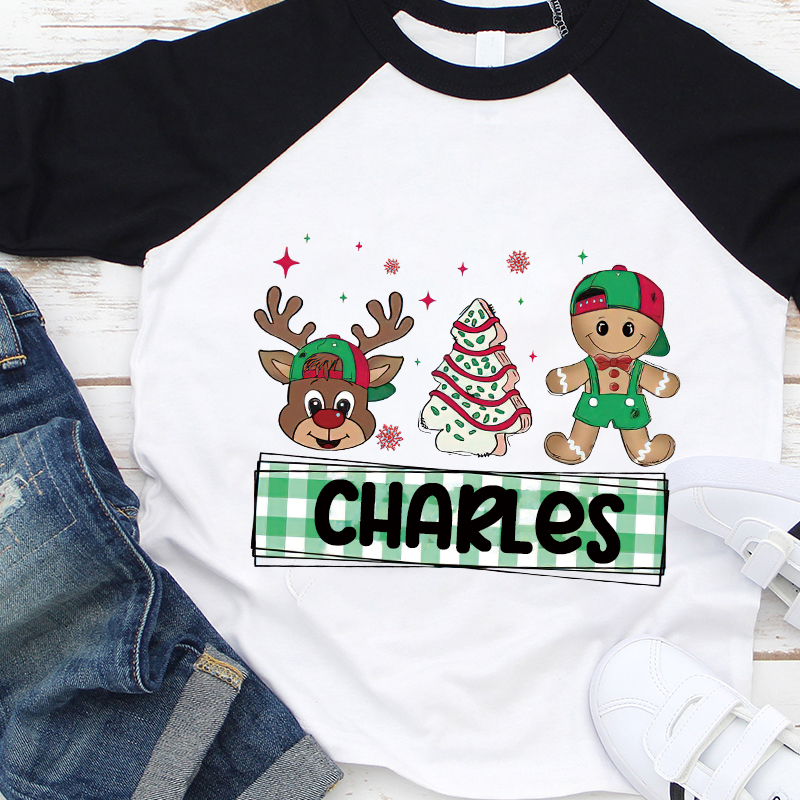 Personalized Kids Christmas Shirt| Cloth12418