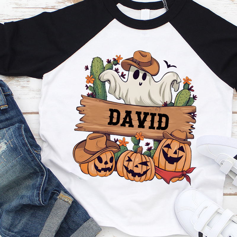Personalized Kids Halloween Long Sleeves Shirt| Cloth12457