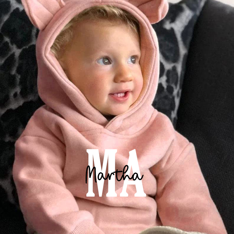 Personalized Kids Unisex Bear Hoodie| Cloth102