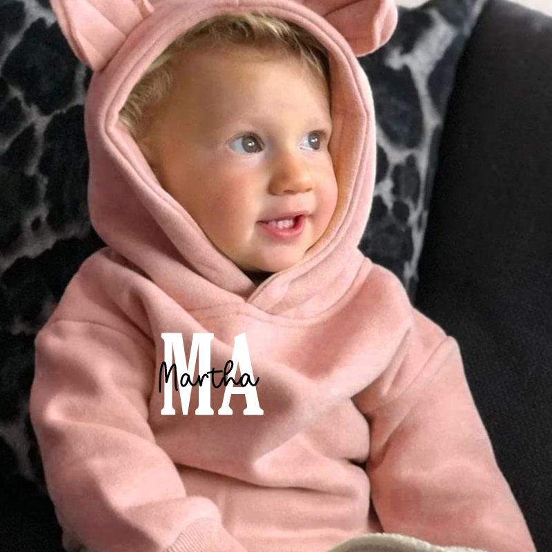 Personalized Kids Unisex Bear Hoodie| Cloth100