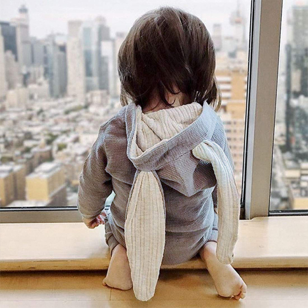 [Copy]Personalized Kids Bunny Long Eared Hoodie Romper Jumpsuit| Cloth76
