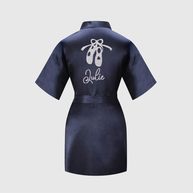 Personalized Girls Dance Party Silk Robe| Cloth160