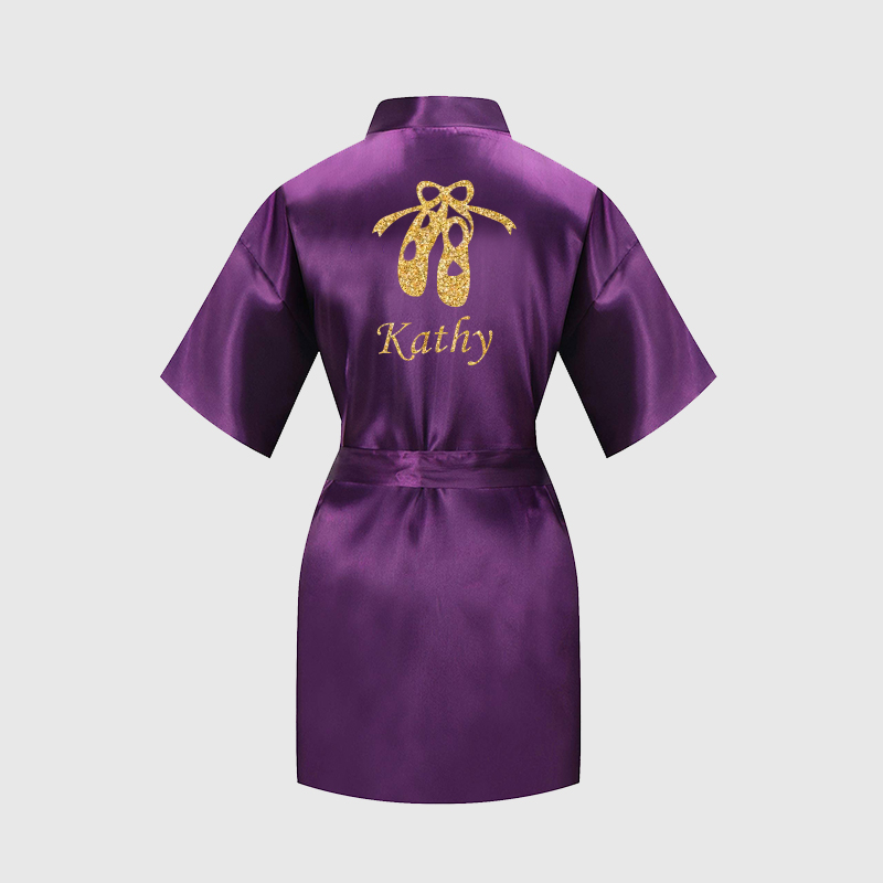 Personalized Girls Dance Party Silk Robe| Cloth160
