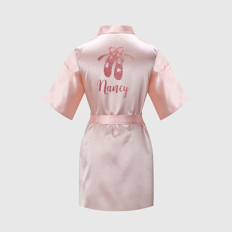 Personalized Girls Dance Party Silk Robe| Cloth160