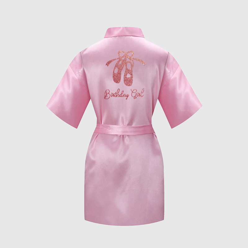 Personalized Girls Dance Party Silk Robe| Cloth160