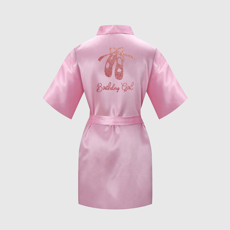 Personalized Girls Dance Party Silk Robe| Cloth160
