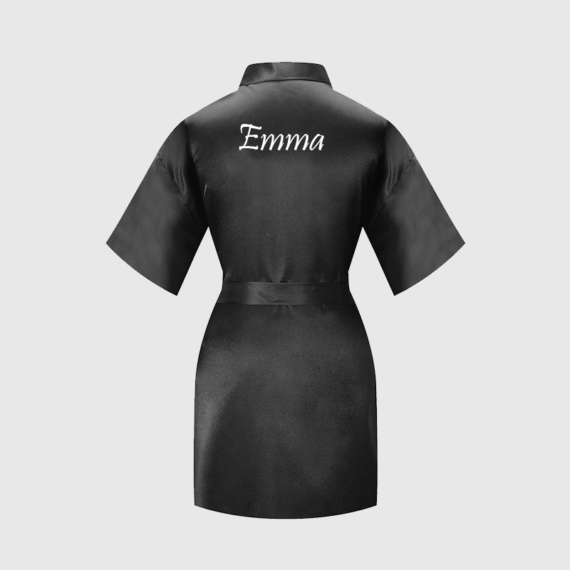 Personalized Girls Birthday Party Silk Robe| Cloth159