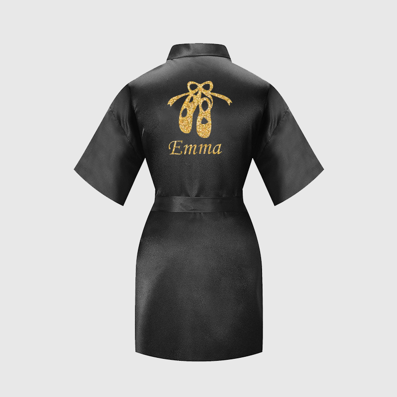 Personalized Girls Dance Party Silk Robe| Cloth160