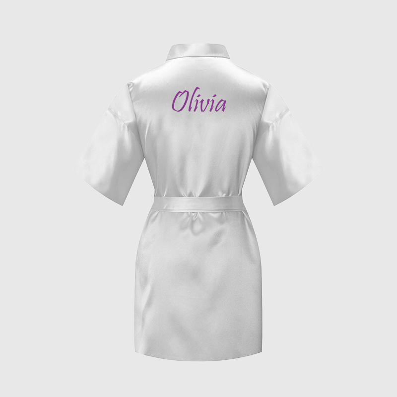 Personalized Girls Birthday Party Silk Robe| Cloth159