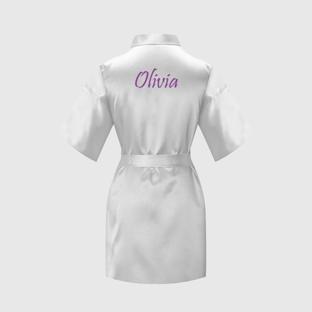 Personalized Girls Birthday Party Silk Robe| Cloth159