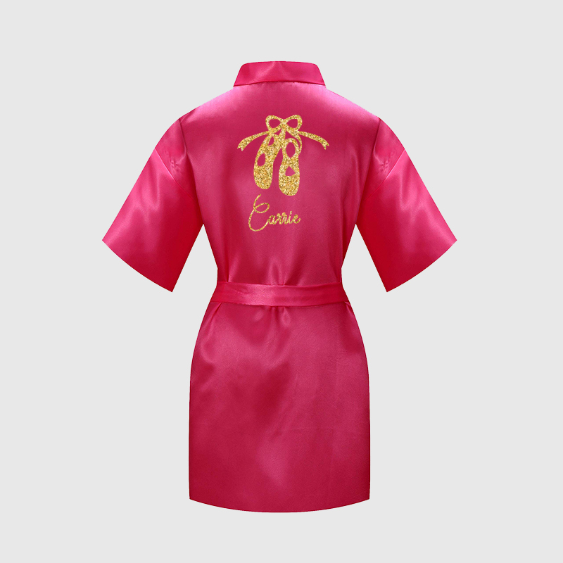 Personalized Girls Dance Party Silk Robe| Cloth160