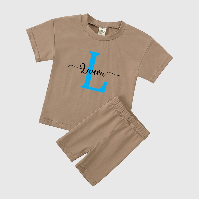 Personalized Kids Initials & Name Toddler Set | Cloth136