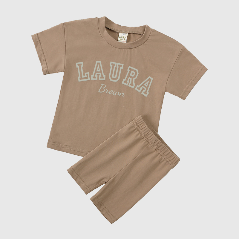 Personalized Kids Name Toddler shorts Set| Cloth150
