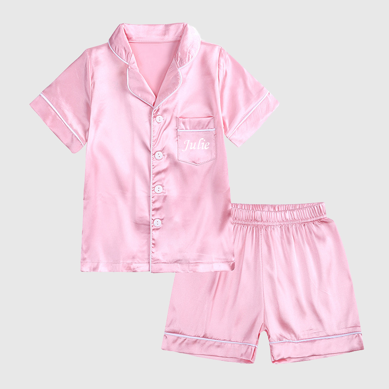 Personalized Kids Silk Pajamas| Cloth74