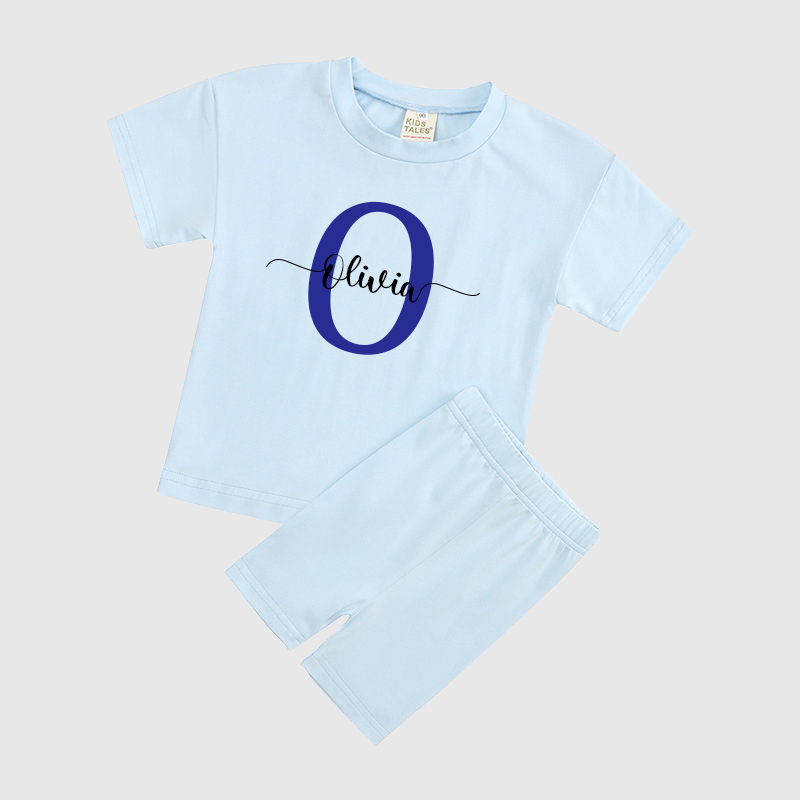 Personalized Kids Initials & Name Toddler Set | Cloth136