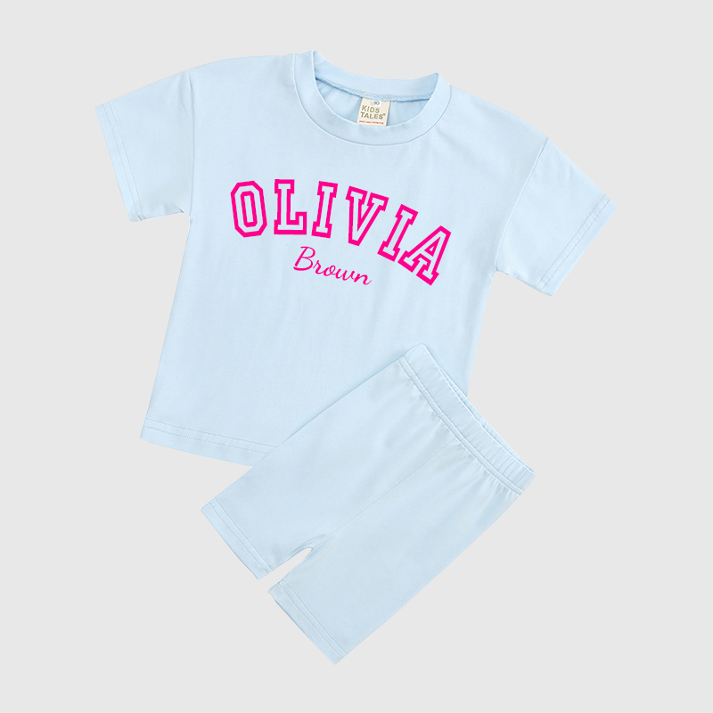 Personalized Kids Name Toddler shorts Set| Cloth151